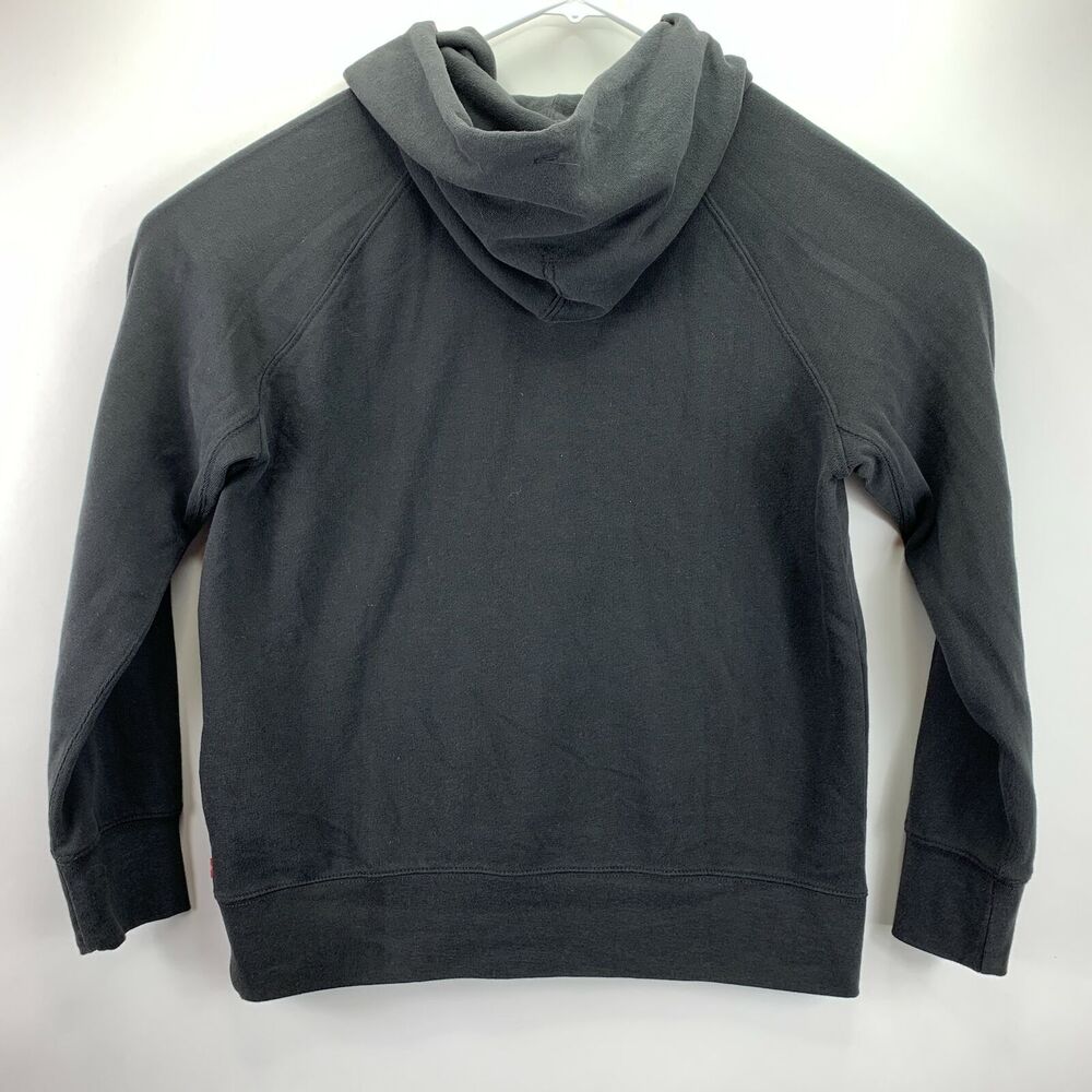 Levi's Womens Metallic Logo-Print Graphic Pullover Hoodie Black M - Picture 2 of 3